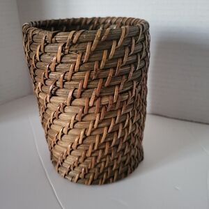 Bamboo Handcrafted Basket Storage Organizer Art Decor
